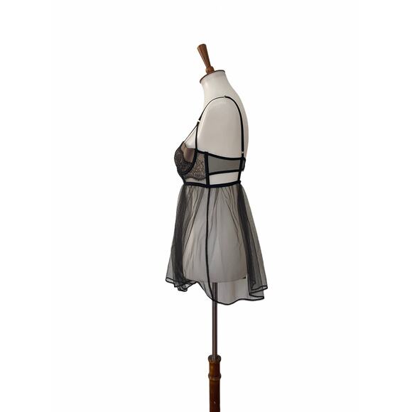 Victorias Secret Womens Sexy Lingerie Nightie Black 34B - Picture 4 of 6